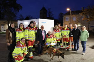 Sachspende von Gemeinde Schönefeld an Rettungshundestaffel